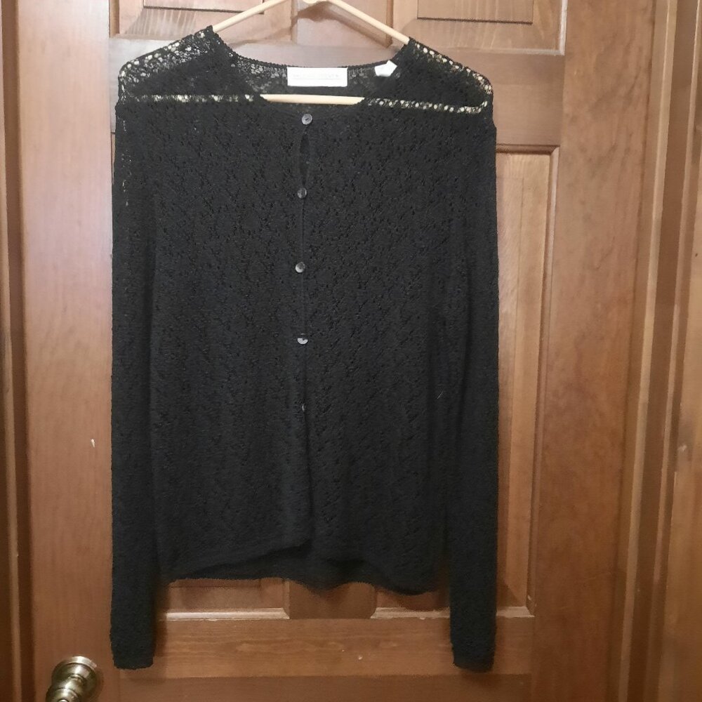 Black Lace Sweater Size Medium